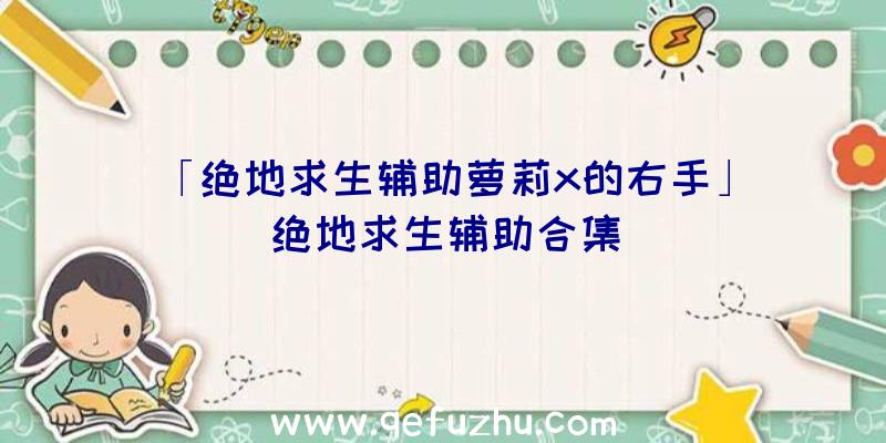 「绝地求生辅助萝莉x的右手」|绝地求生辅助合集